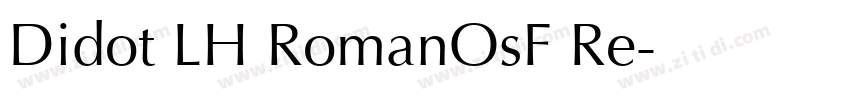 Didot LH RomanOsF Re字体转换